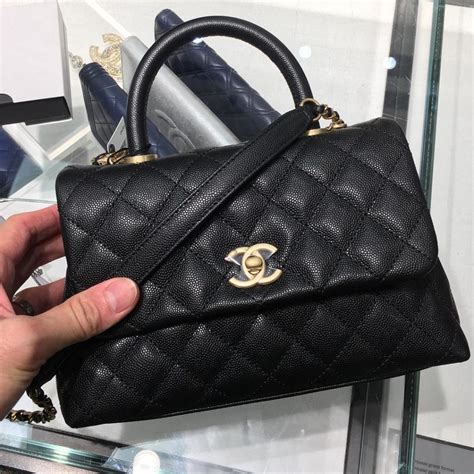 chanel coco handle small measurement|chanel small coco handle bag.